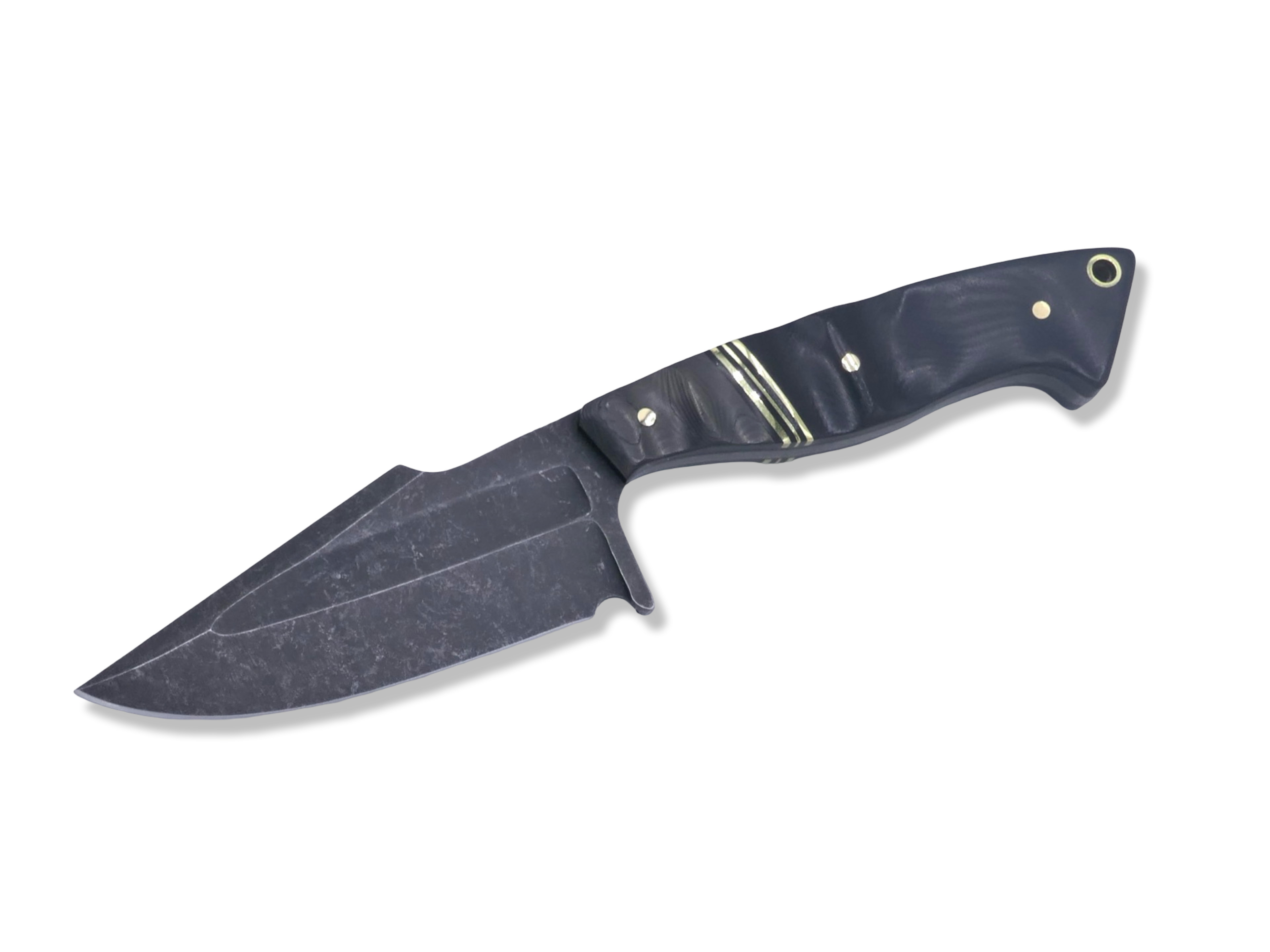 Combat Reaper Custom 1 of 1 - Camo Carbon / Triple Brass Split / Black G-10
