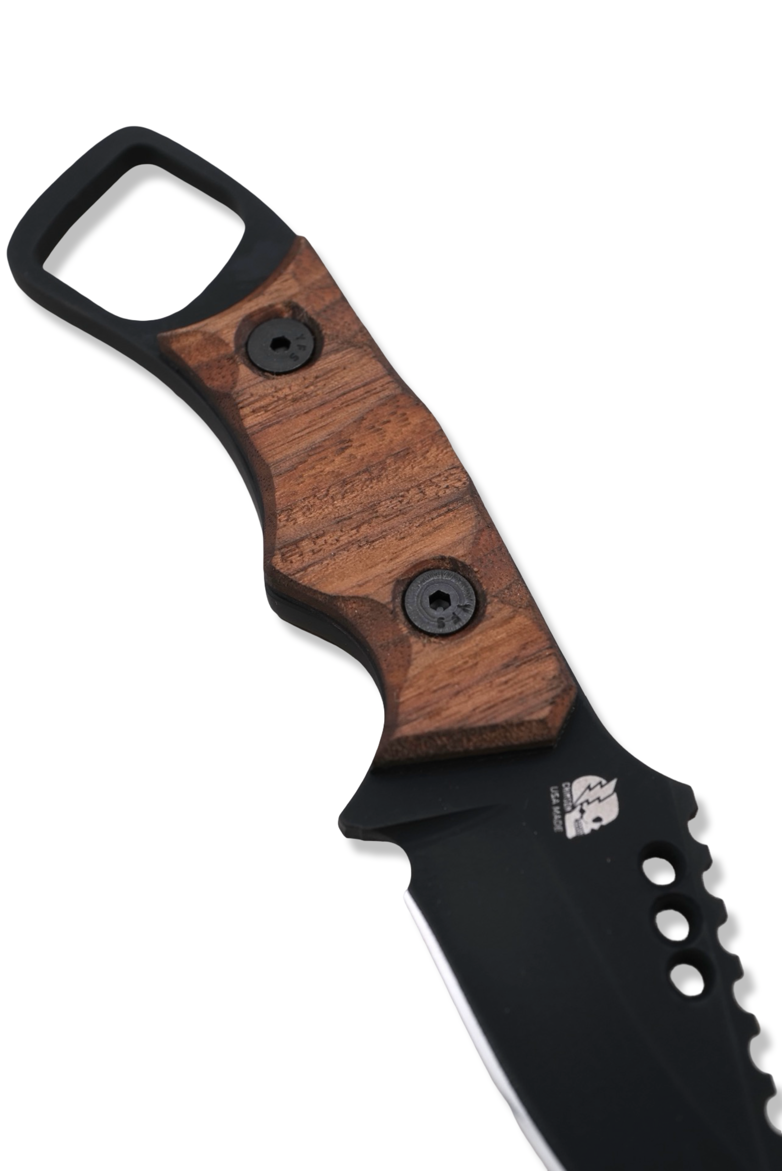 RPM Iron Wolf Custom 1/1  - Black Cerakote / Walnut Handle / Black Liner /  Leather Sheath Included