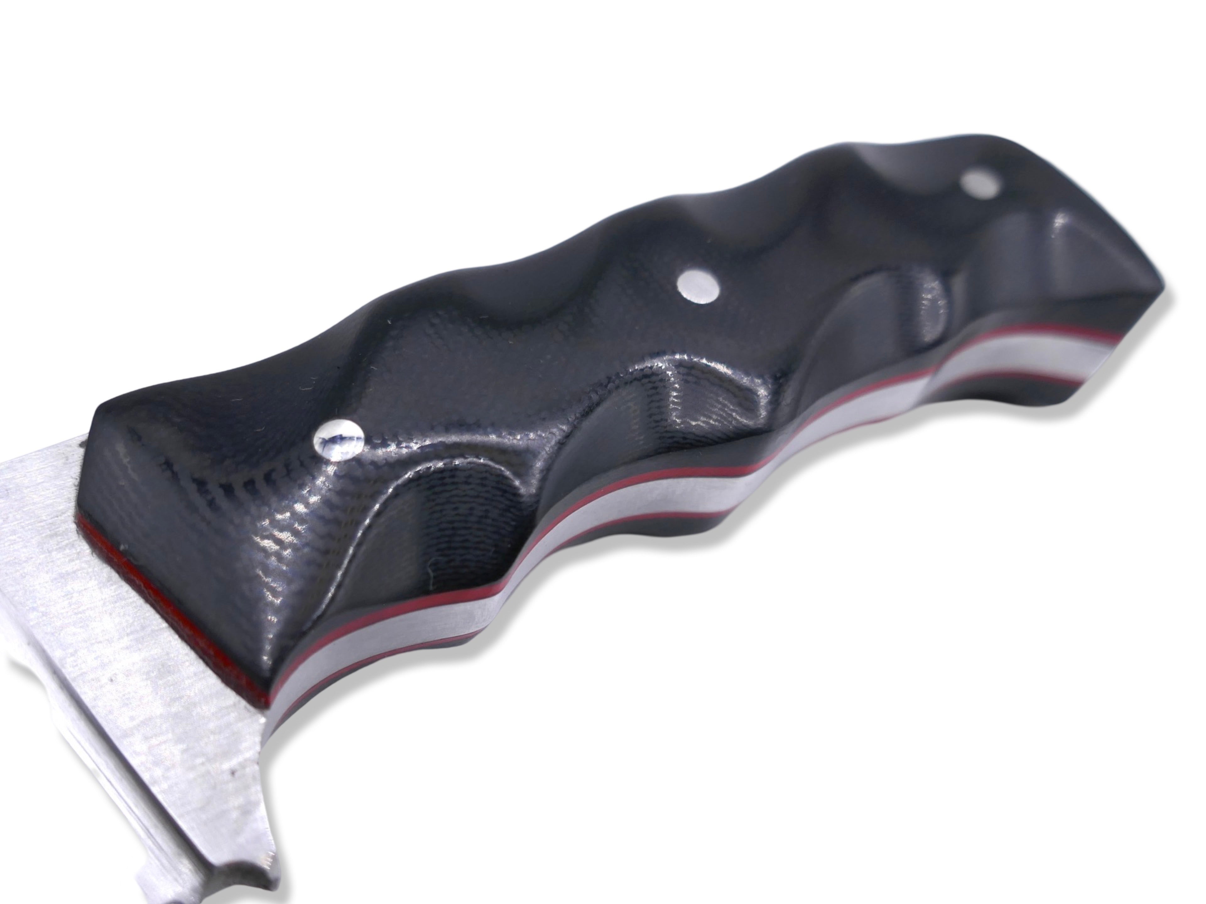 Slayer Mini - Satin / Black G-10 / Red G-10 Liner