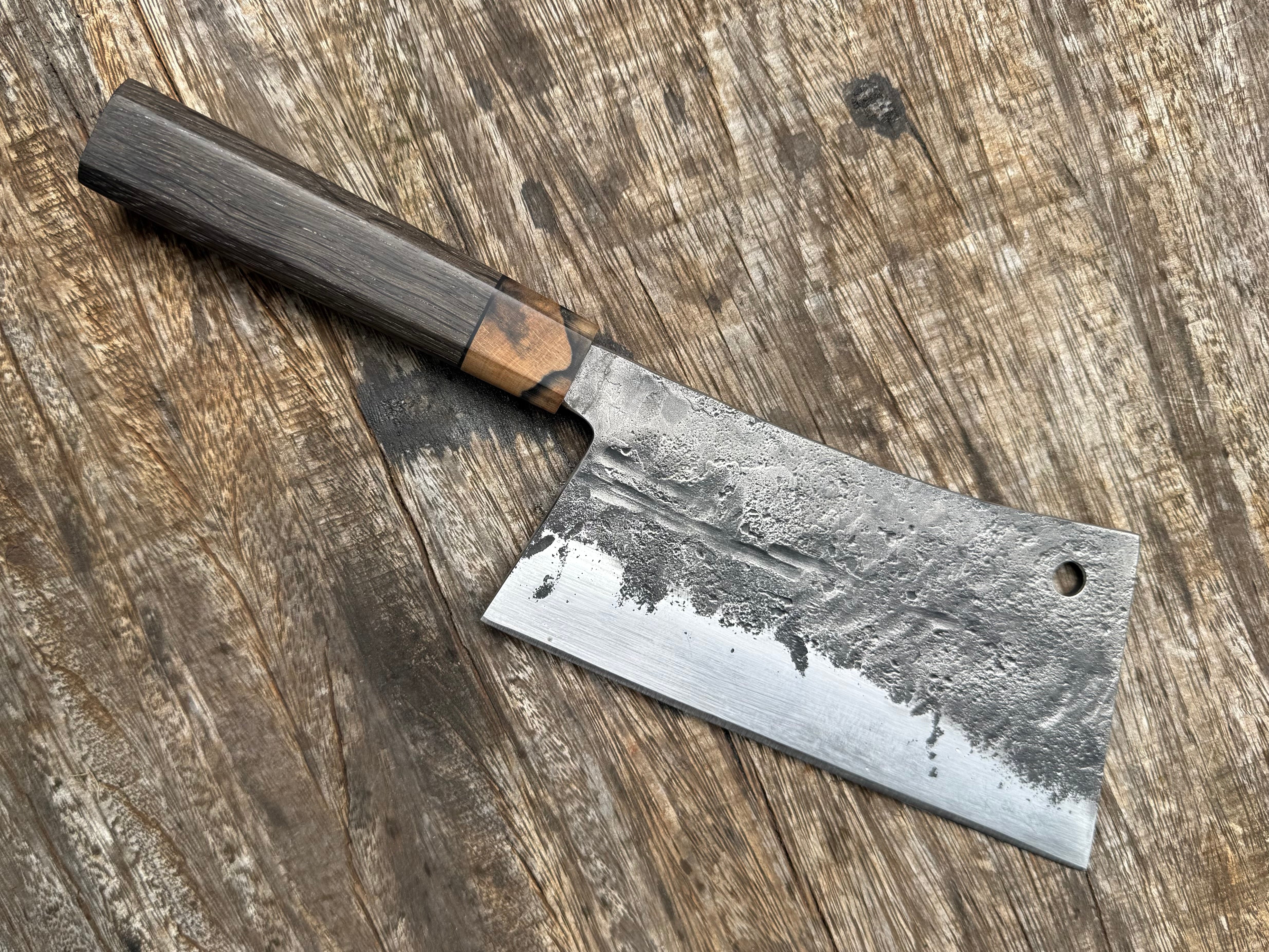 Custom Forged Cleaver - 80CRV2 Blade / Hidden Tang